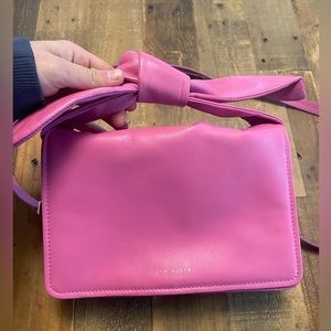 Gorgeous pink Ted Baker London soft bow cross body purse!